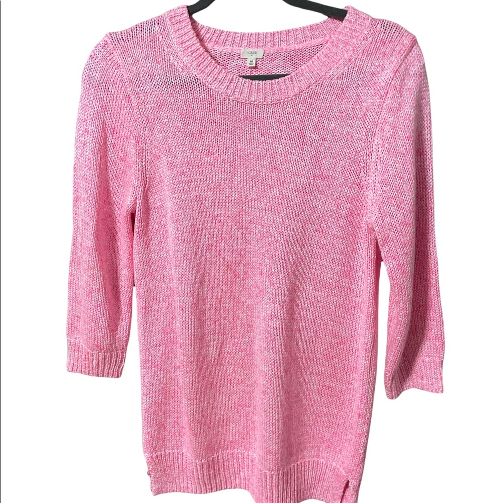 J. Crew Pink Crewneck Sweater size Medium